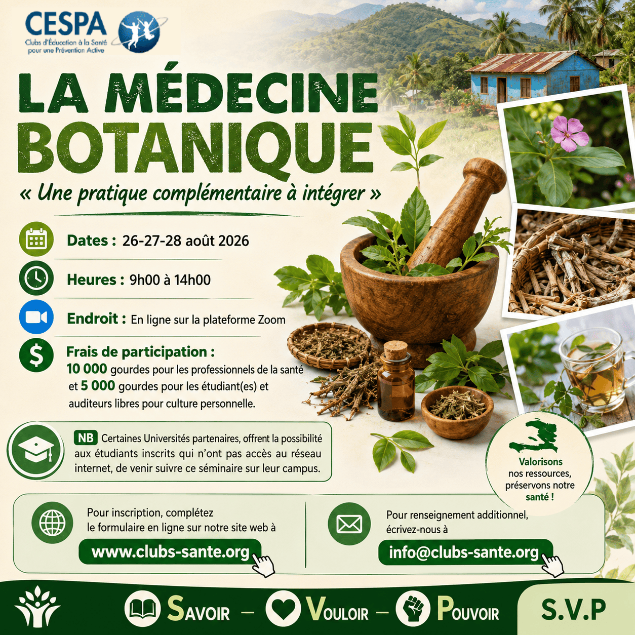 La médecine botanique :  « Une pratique complémentaire à intégrer »